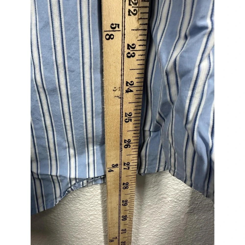 Abercrombie & Fitch Shirt Mens Large Muscle Fit Long Sleeve Striped Pocket Casua